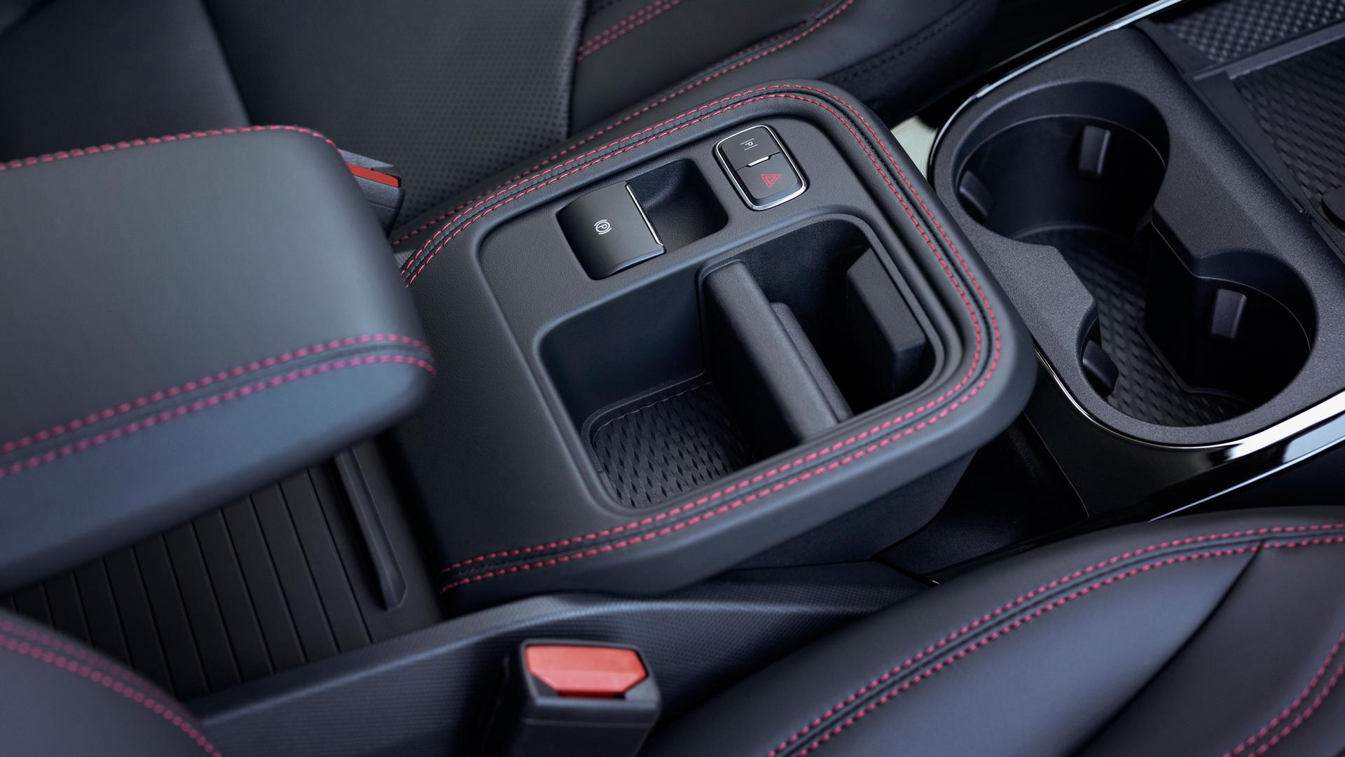 Front row storage compartments in the 2026 Ford Mustang Mach-E® SUV