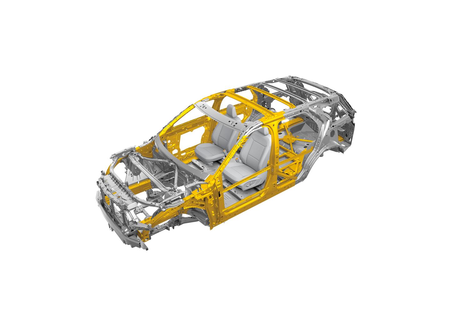 The frame of a 2025 Ford police Interceptor® Utility