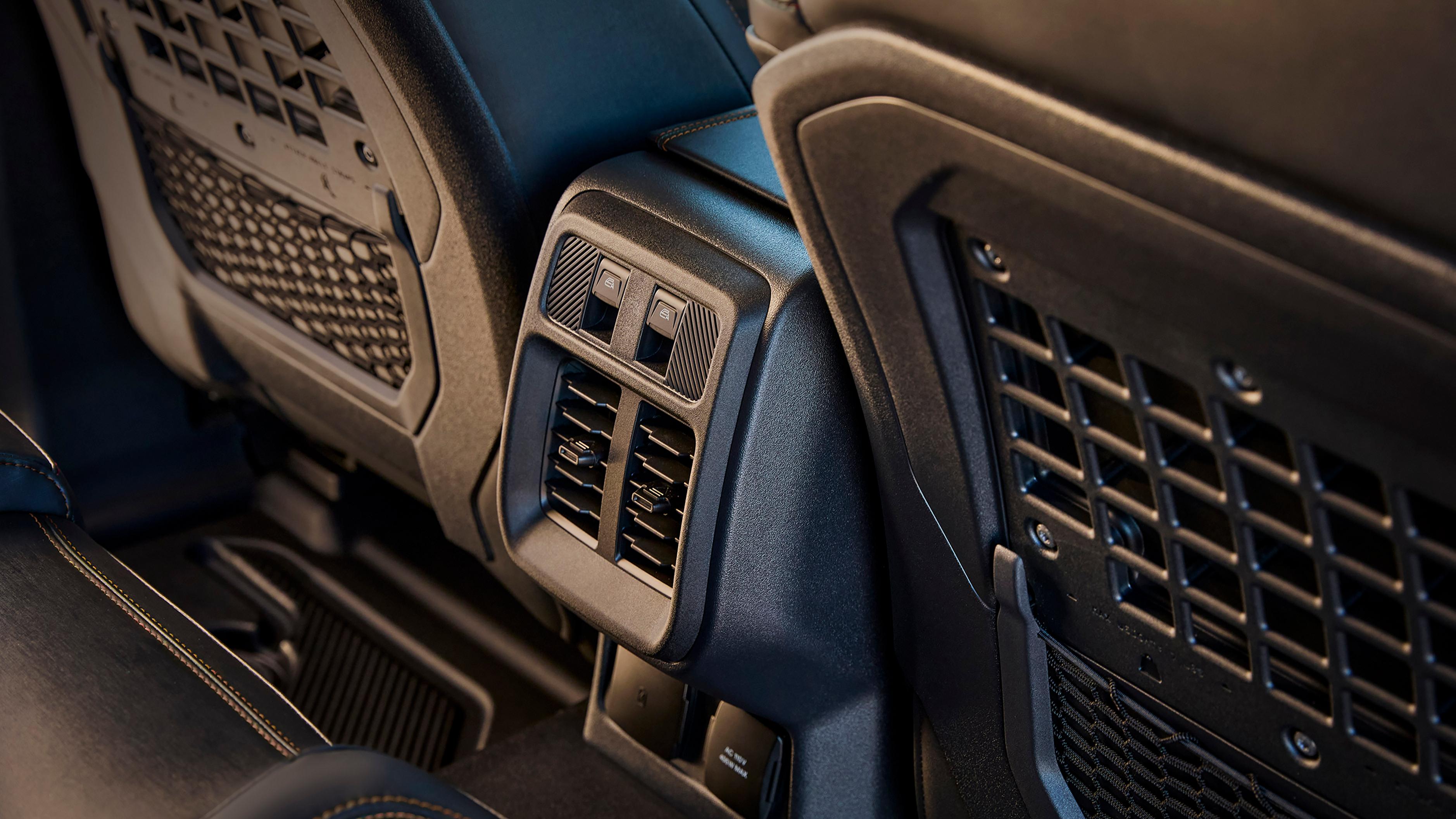 A close-up of the rear seat vents on a 2026 Ford Bronco® SUV