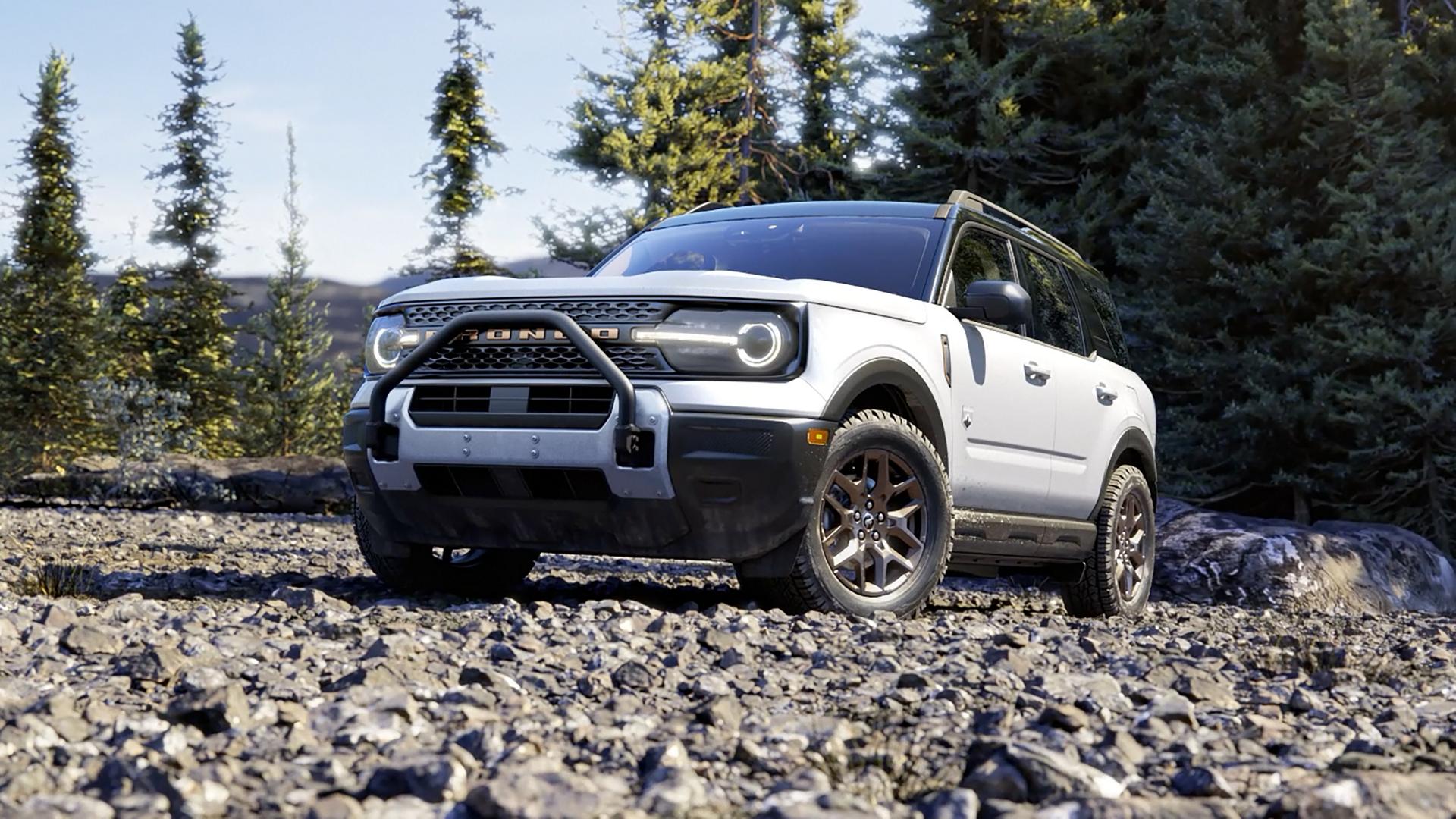 A 2026 Ford Bronco Sport® SUV parked in the woods
