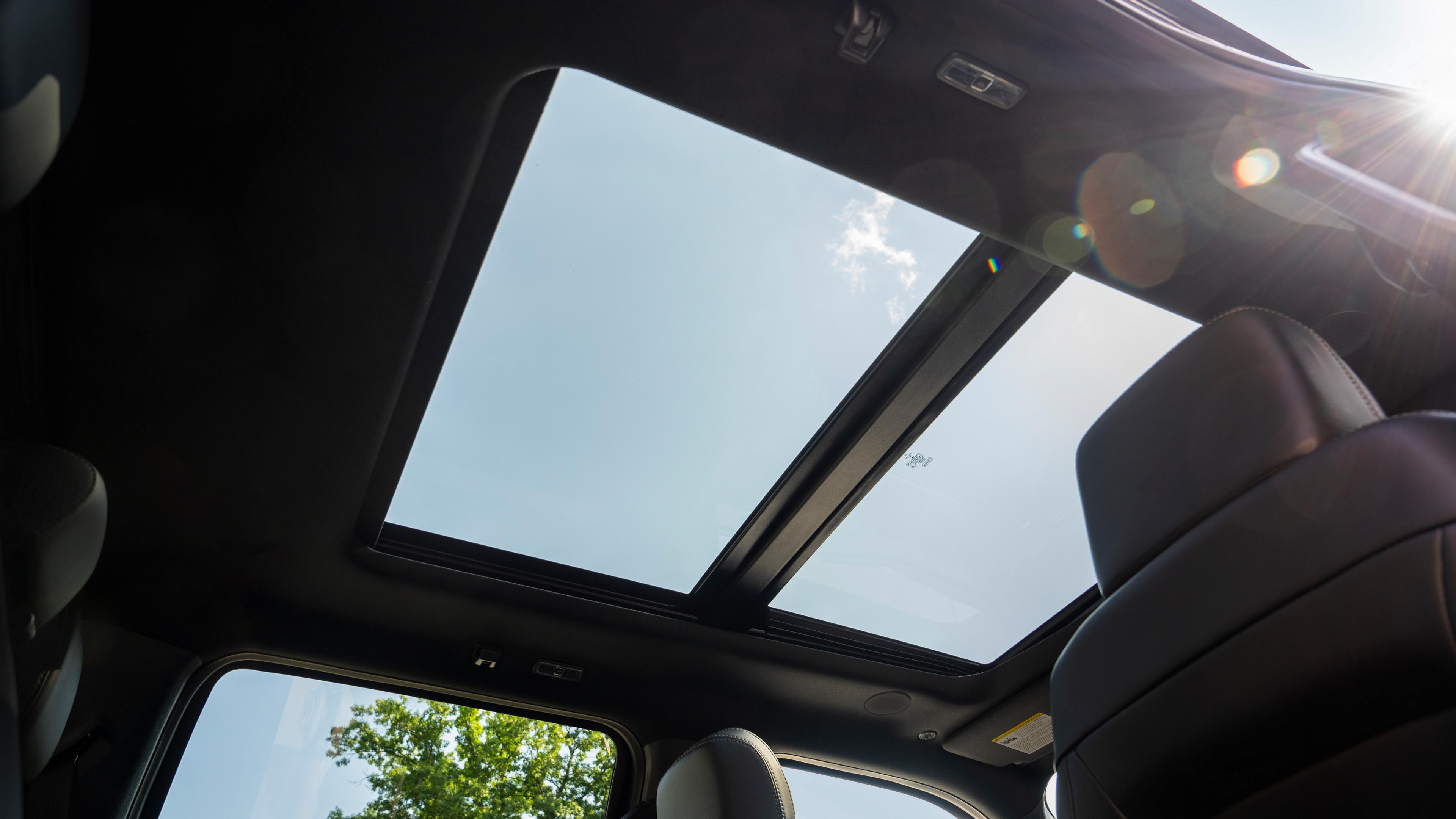 The twin panel moonroof on a 2025 Ford F-150® Lightning® pickup