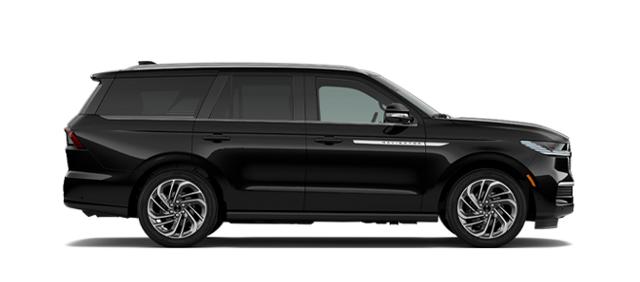 Un modelo Lincoln Navigator® Reserve 2027 en negro infinito