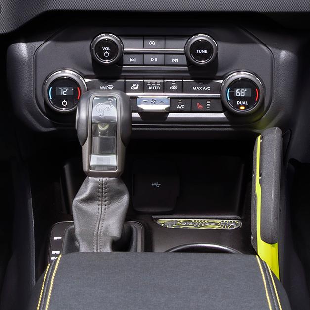 2027 Ford Bronco® RTR® interior climate controls