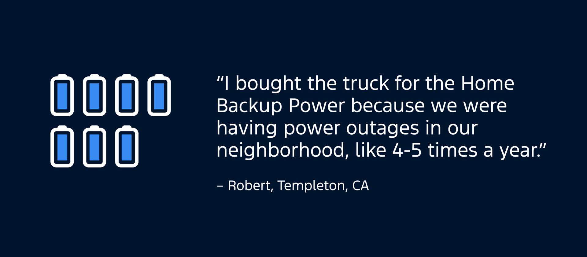 Icon of a batteries with a customer quote