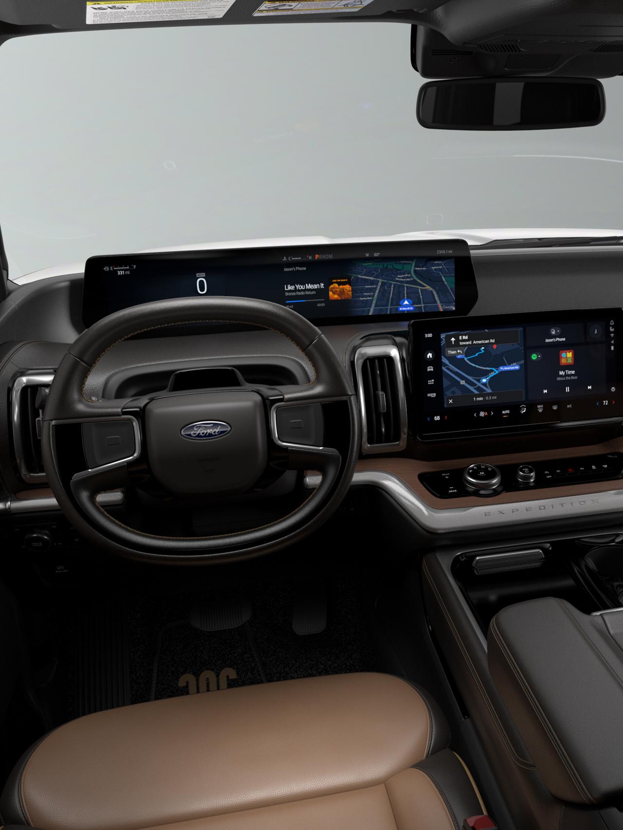 2027 Ford Expedition® King Ranch® front seating area