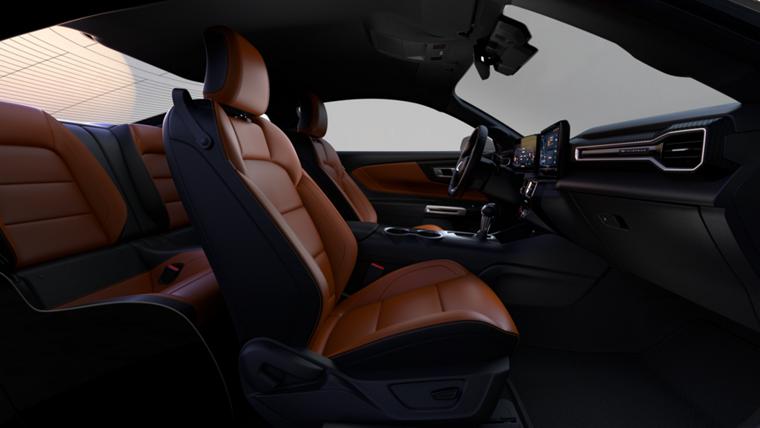 2026 Ford Mustang® interior showing the available Emberglo interior environment