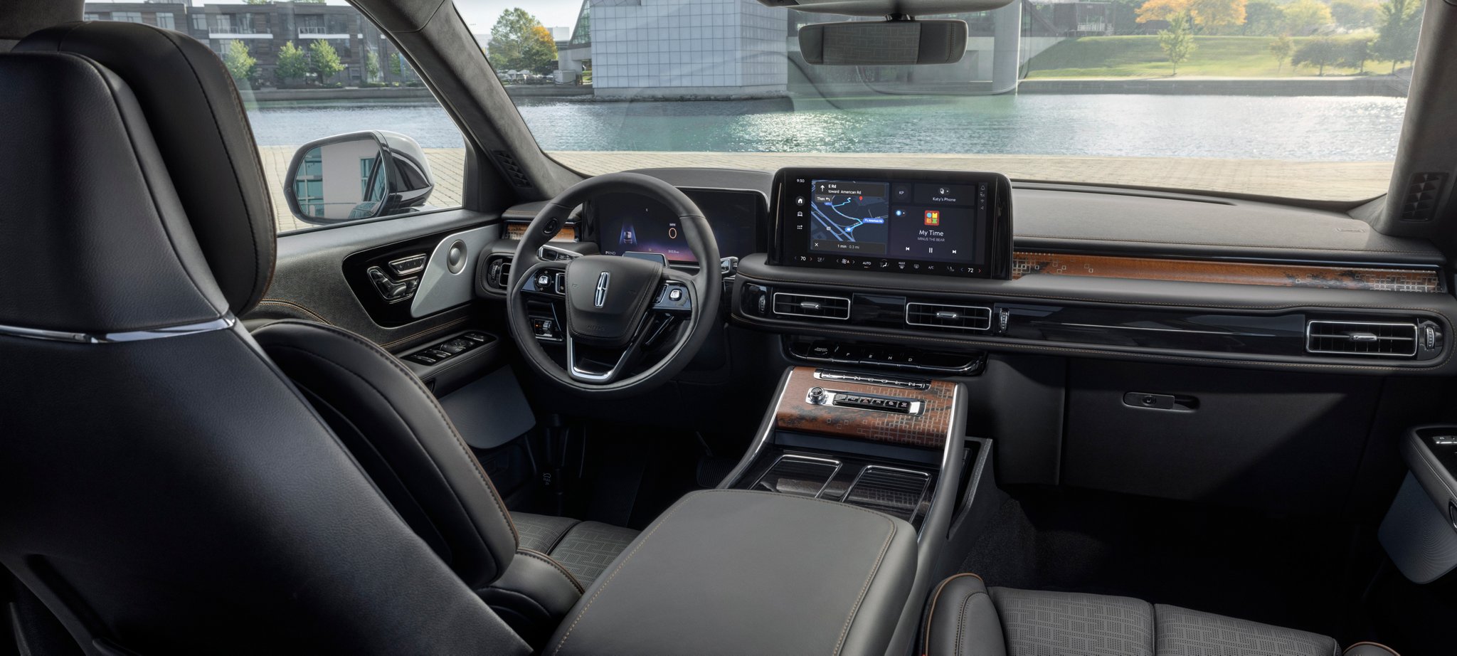 The Invitation theme inside the 2025 Lincoln Aviator.