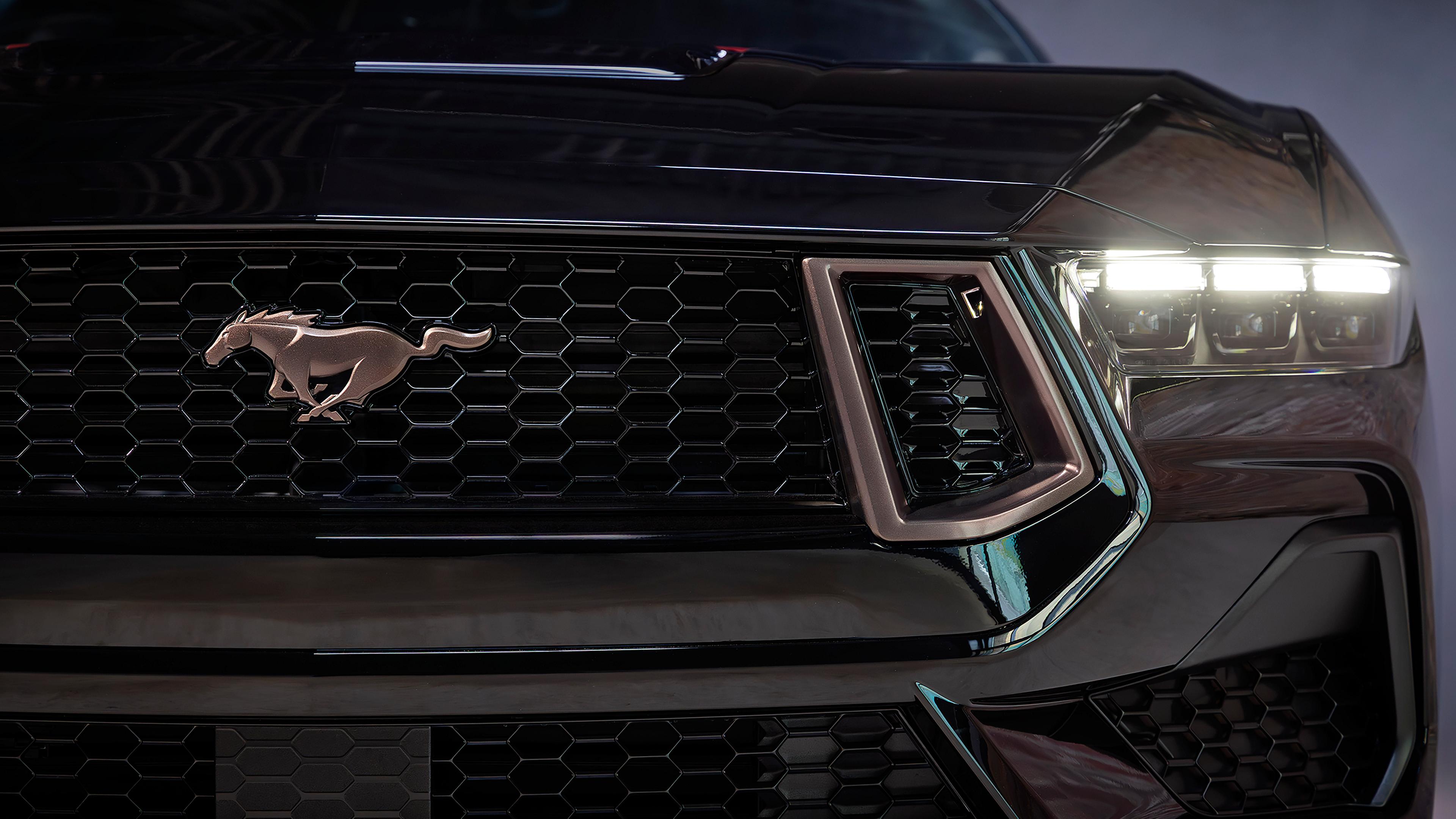 2026 Ford Mustang® TLD™ Signature Edition high-gloss black grille with Sinister Bronze inserts and body-color front bumper