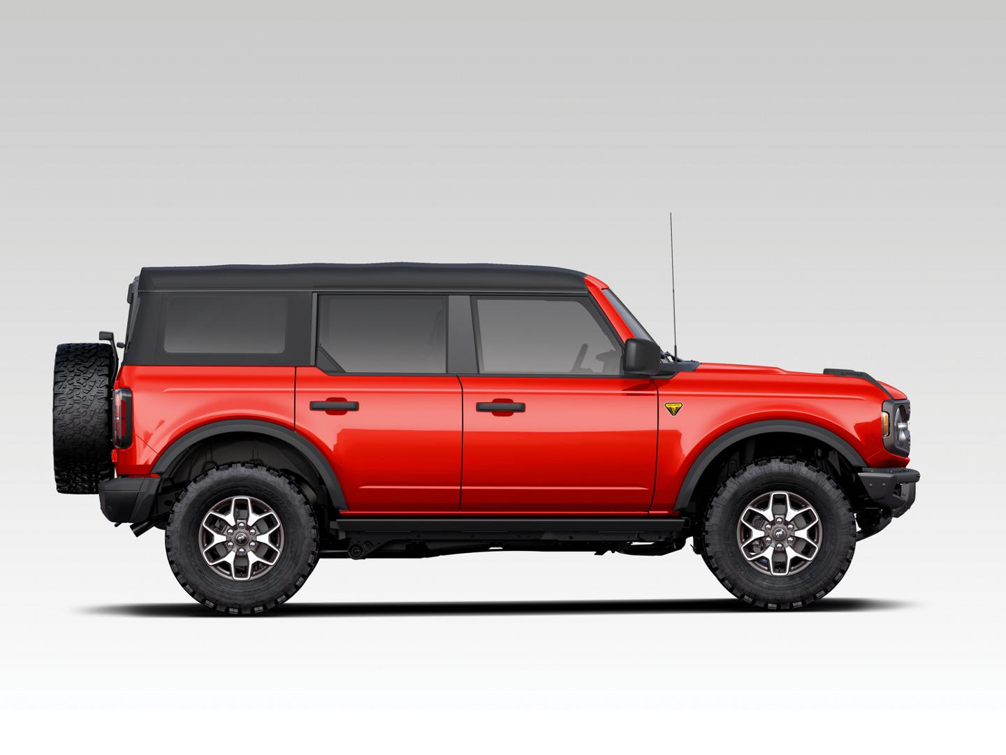 A 2024 Ford Bronco® Badlands SUV on white background