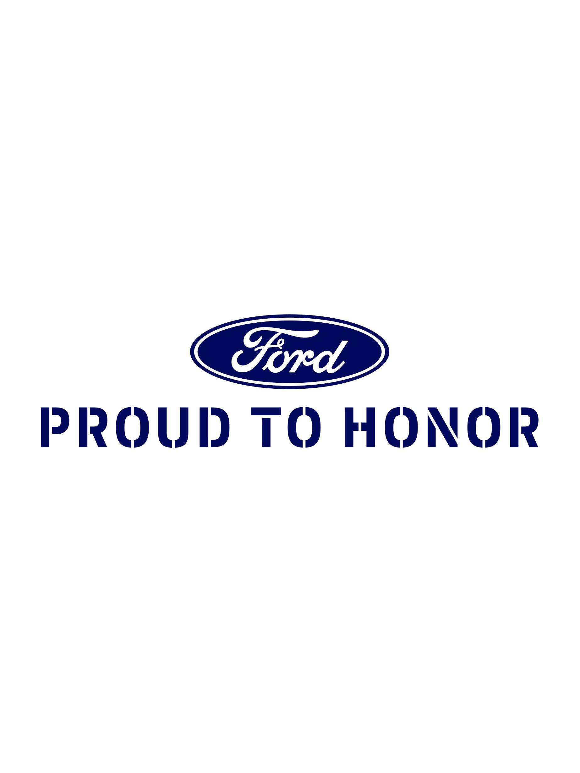 Ford Proud To Honor logo