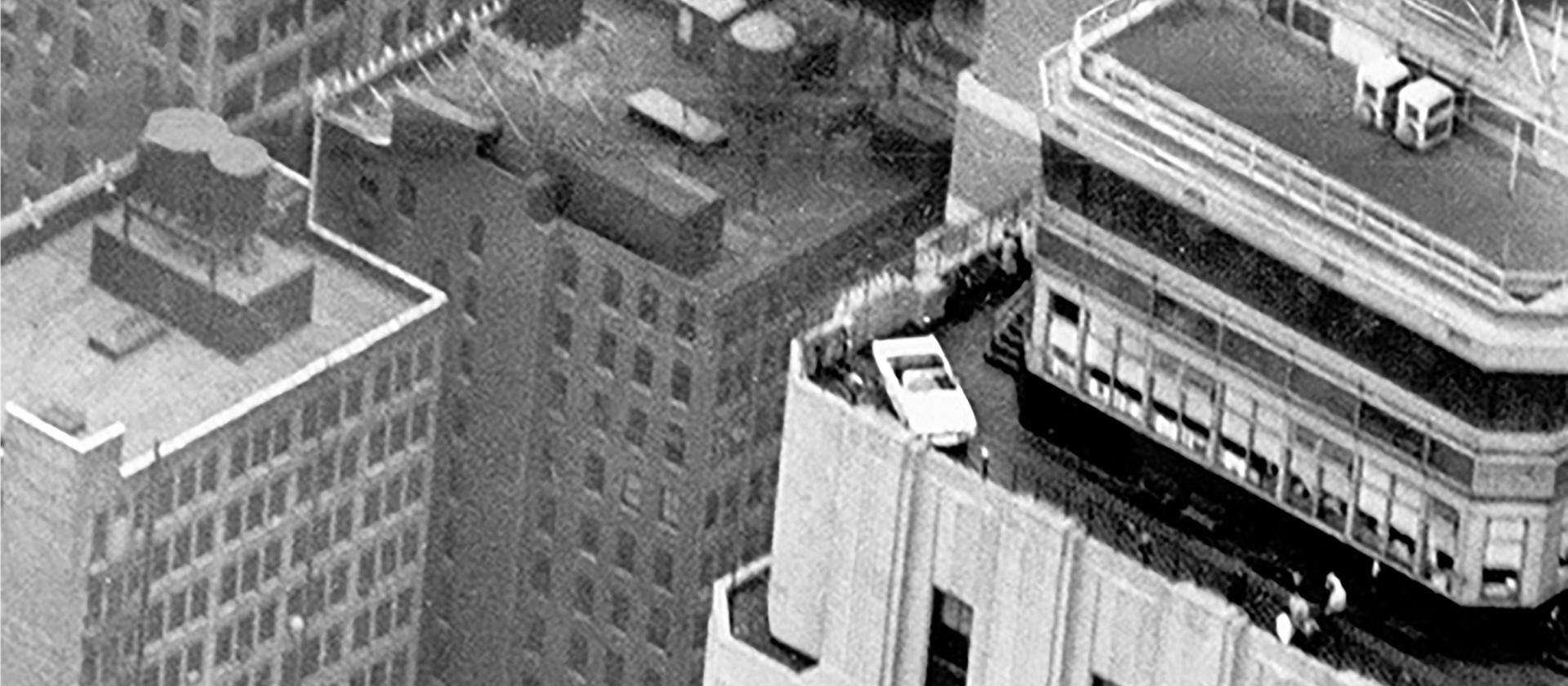 Ford Mustang on Empire State building