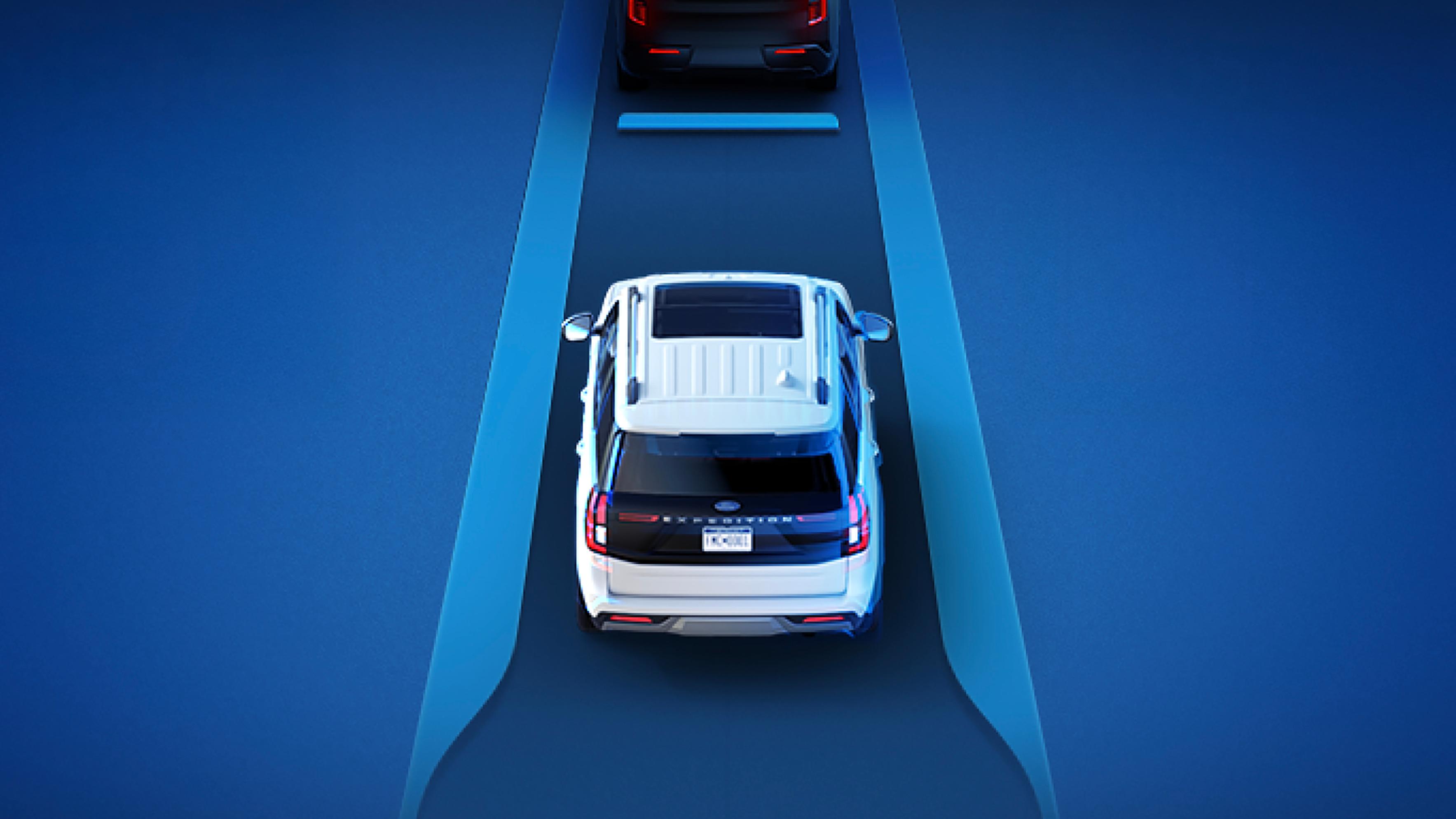 2027 Ford Expedition® SUV with a Blue Zone illustration