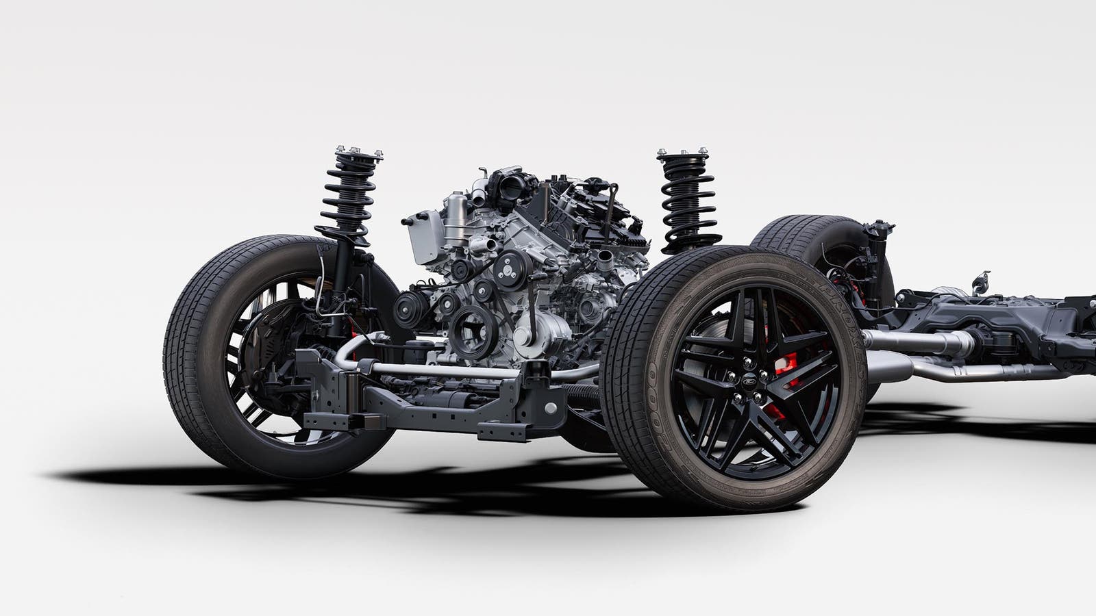 2027 Ford Explorer ST 3.0L EcoBoost twin-turbo V6 engine cutaway view