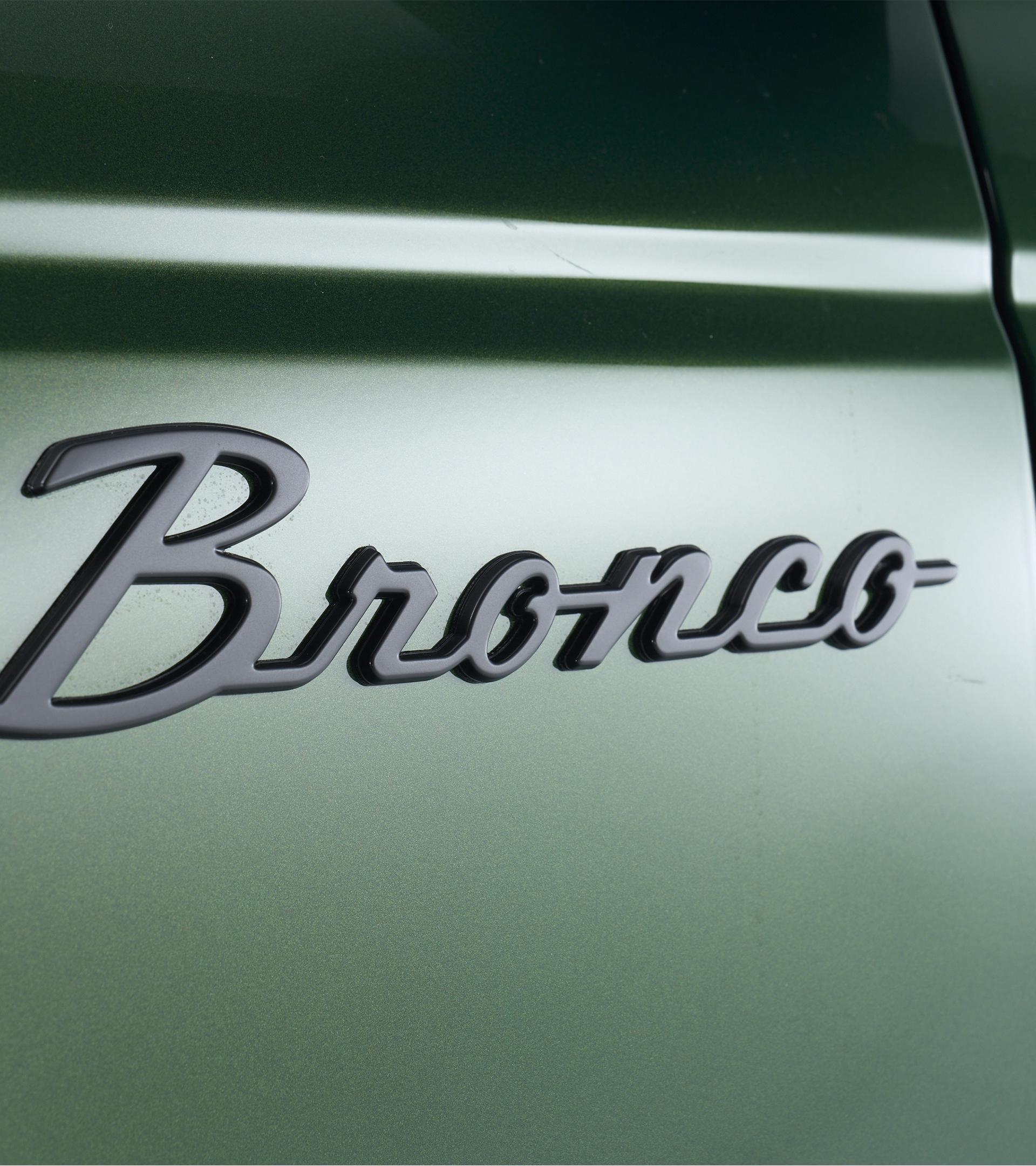 Matte Black Script Badges