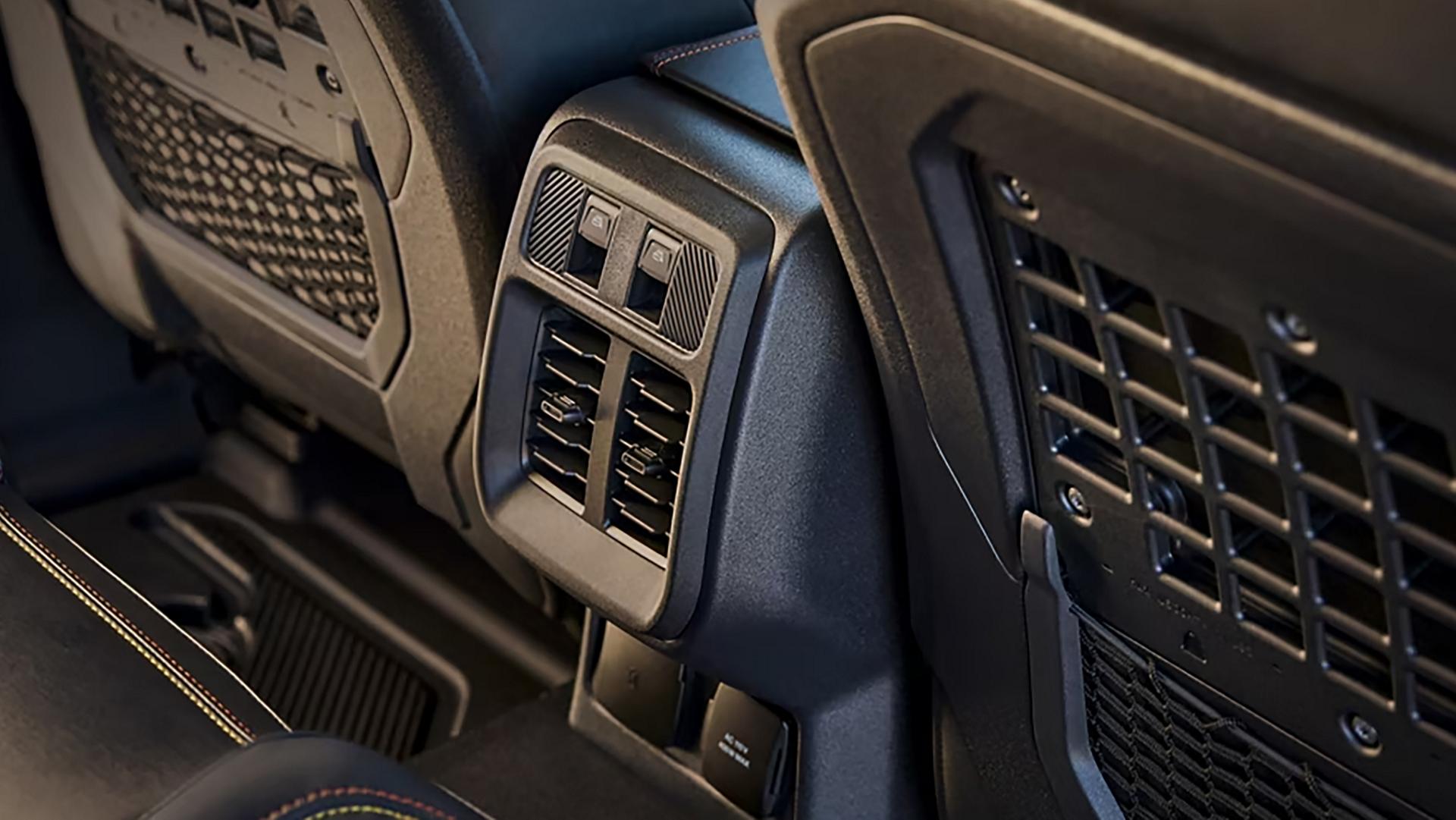 A close-up of the rear seat vents on a 2026 Ford Bronco® SUV