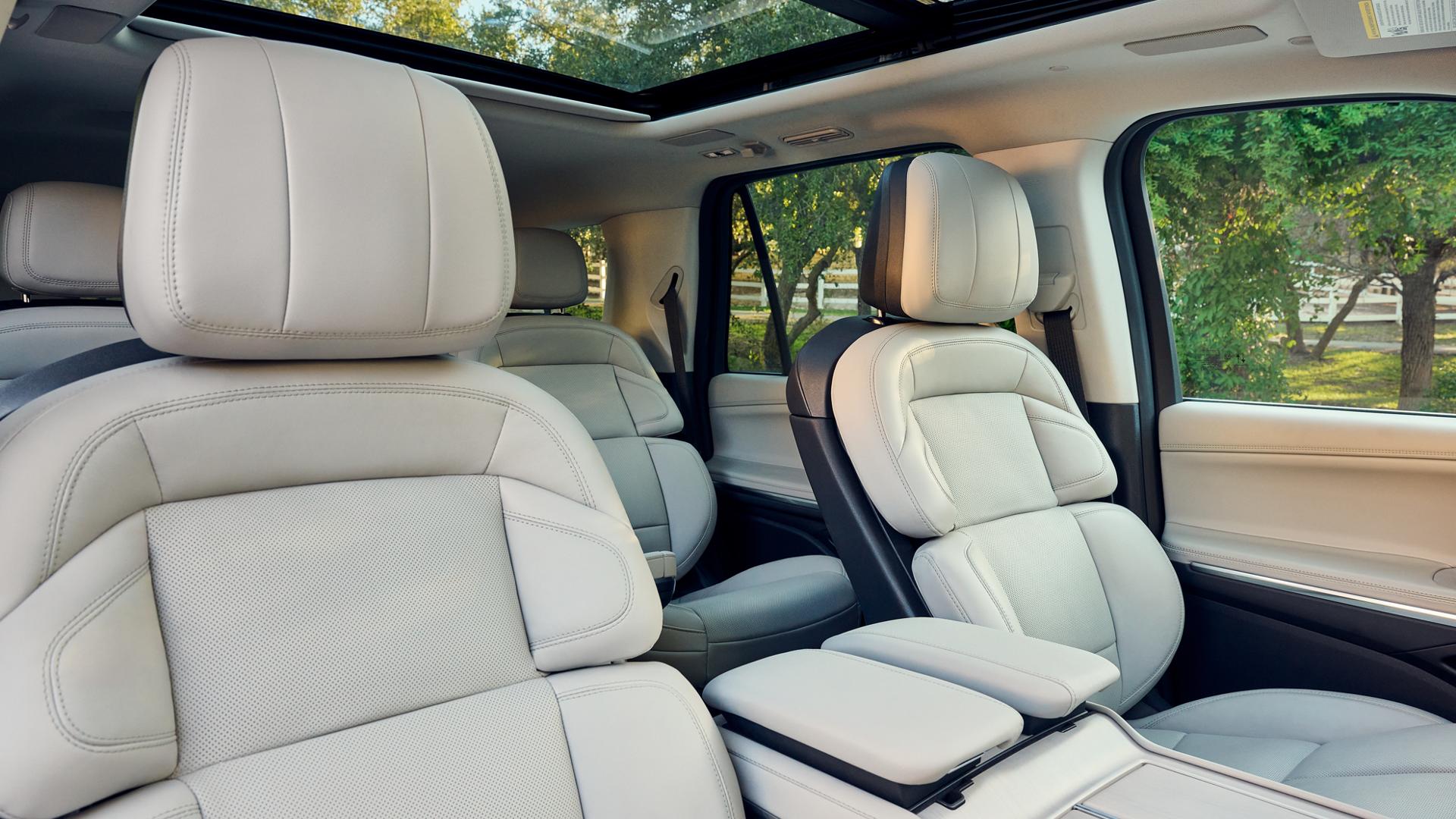 The artfully designed interior of the 2026 Lincoln Navigator Premiere