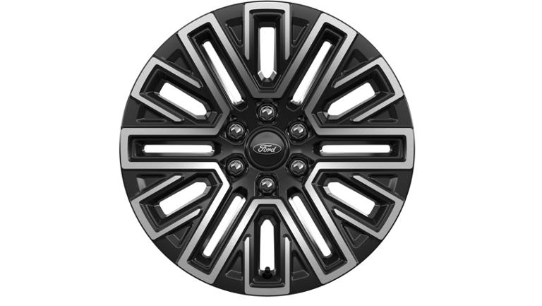 20-inch x 8.5-inch ebony bright machined-aluminum wheel