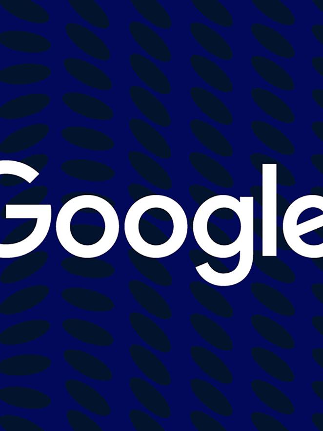 Ford and Google logos next to each other, over a blue background