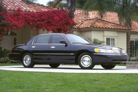 Shown here is a third generation Lincoln Town Car.