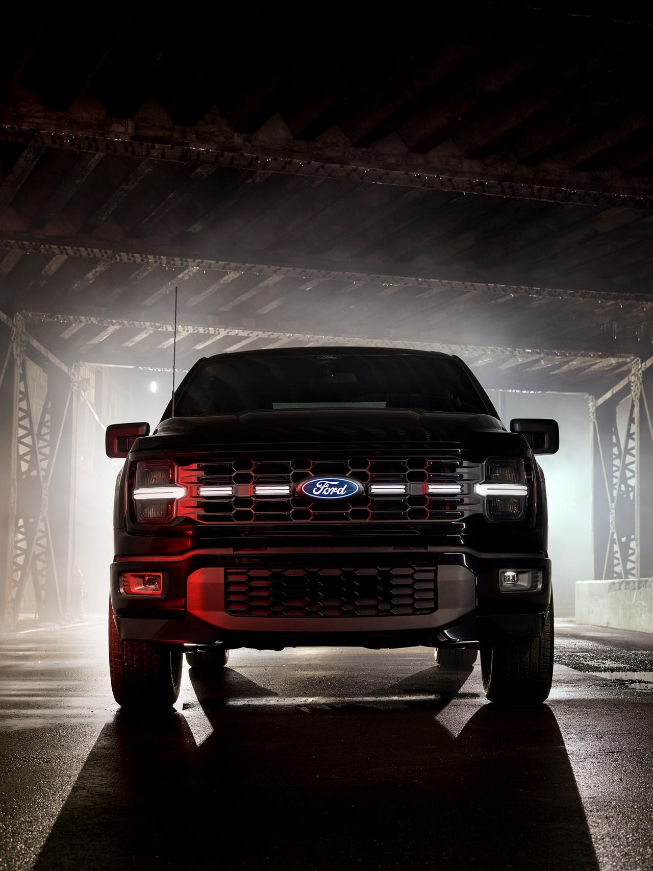 2027 Ford F-150 Lobo™ pickup parked at night