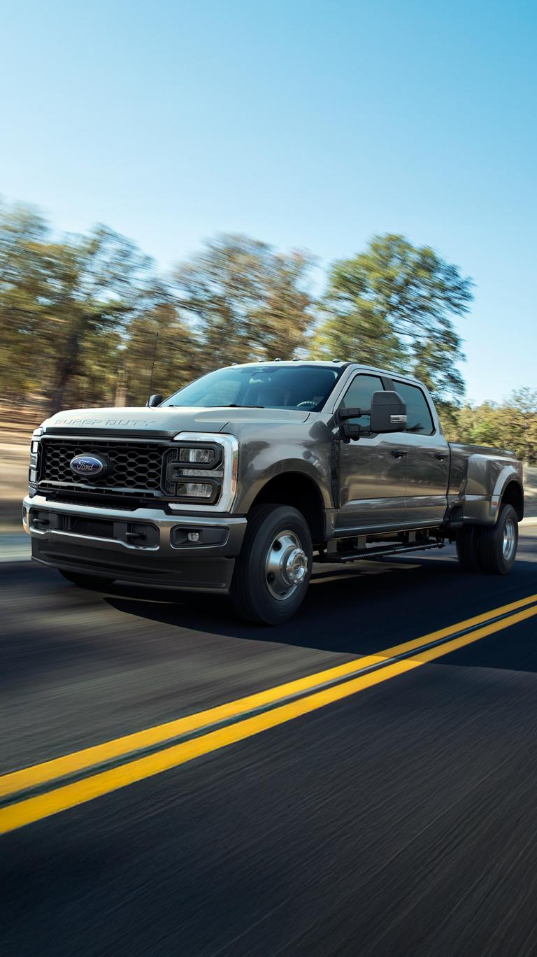 A 2026 Ford Super Duty® F-350 XL driving on the highway