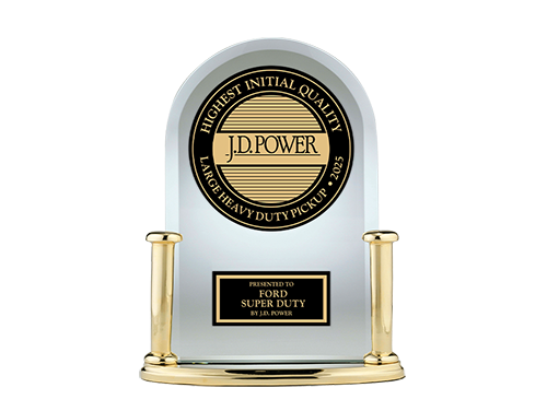 J.D. Power desk award for being #1 in New Vehicle Quality.