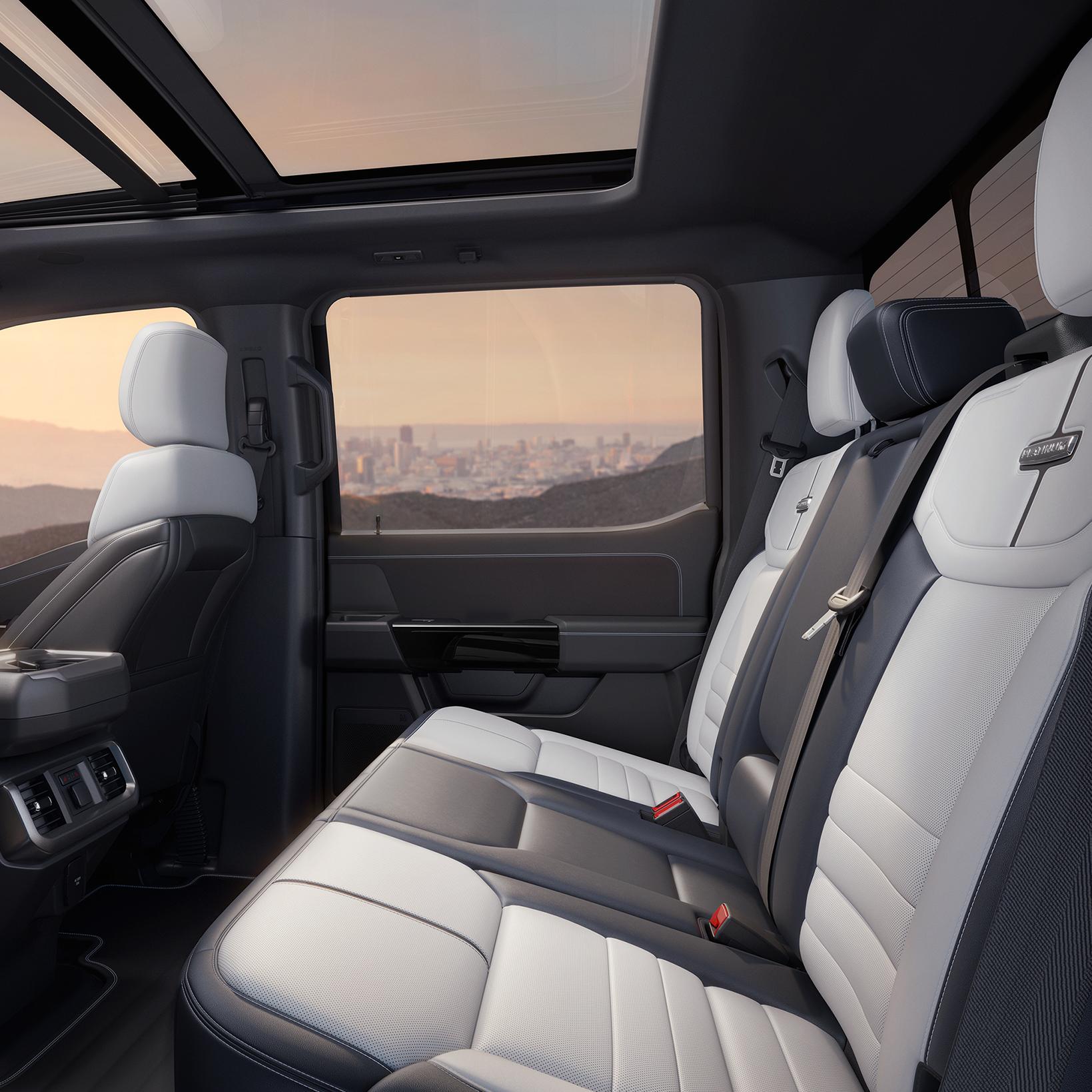 Interior of the 2025 Ford F-150® Lightning®