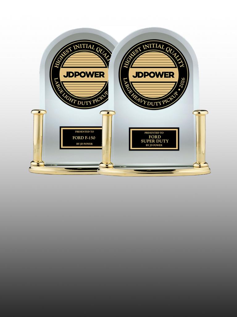 Two JD Power awards touting Initial Quality