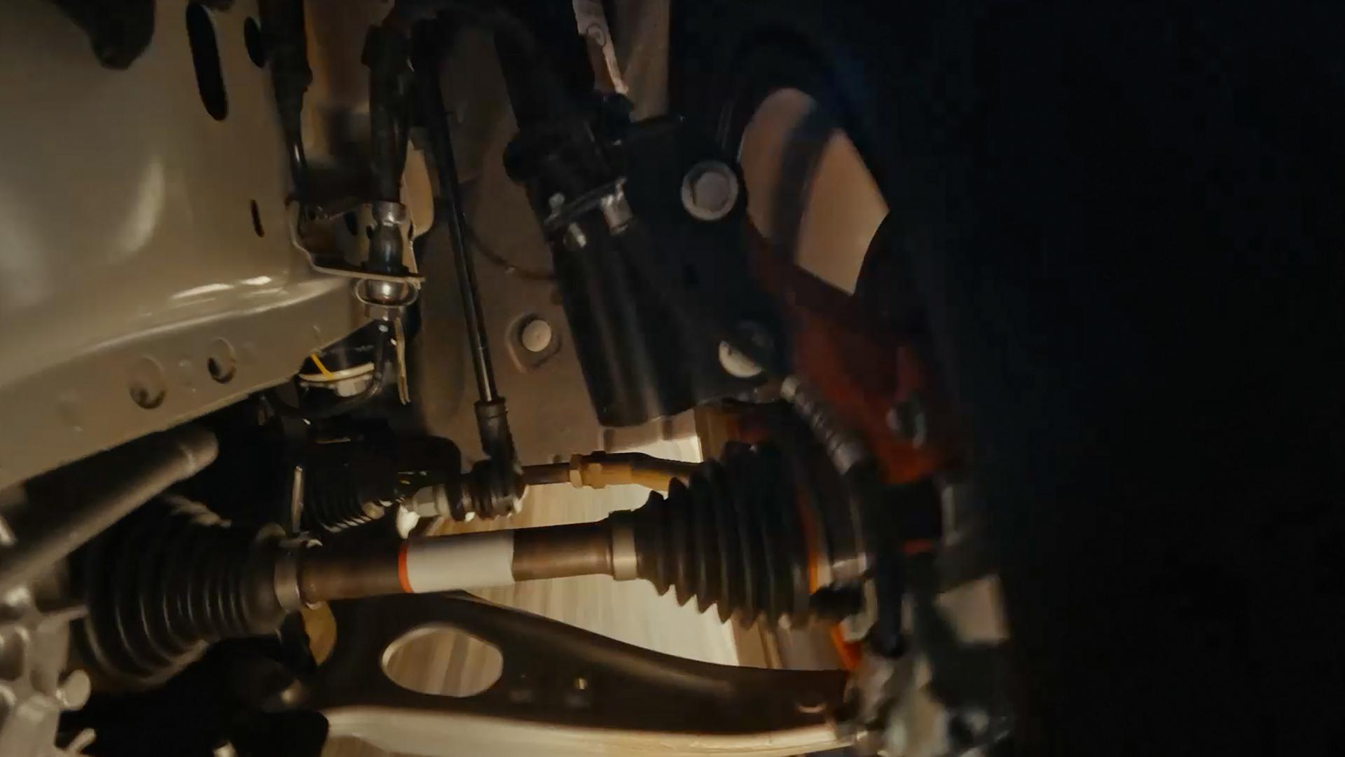 A close-up of the suspension system on a 2026 Ford Bronco Sport® SUV