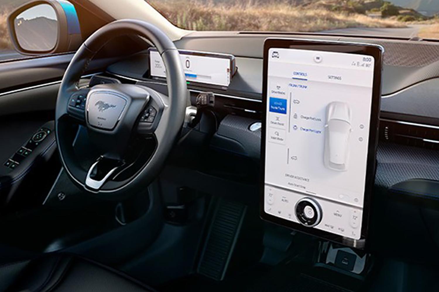 The interior of the Ford Mustang Mach-E® SUV
