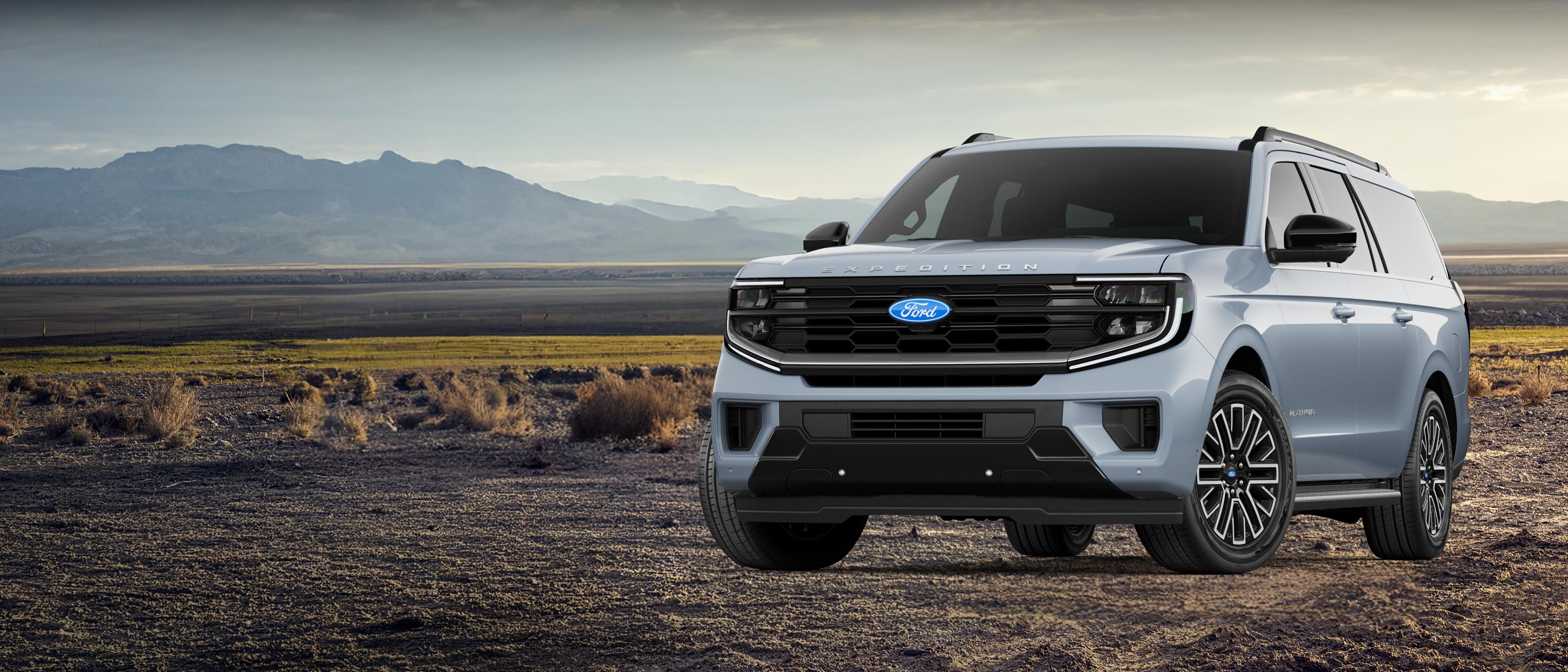 2027 Ford Expedition® MAX Platinum® SUV shown parked outdoors