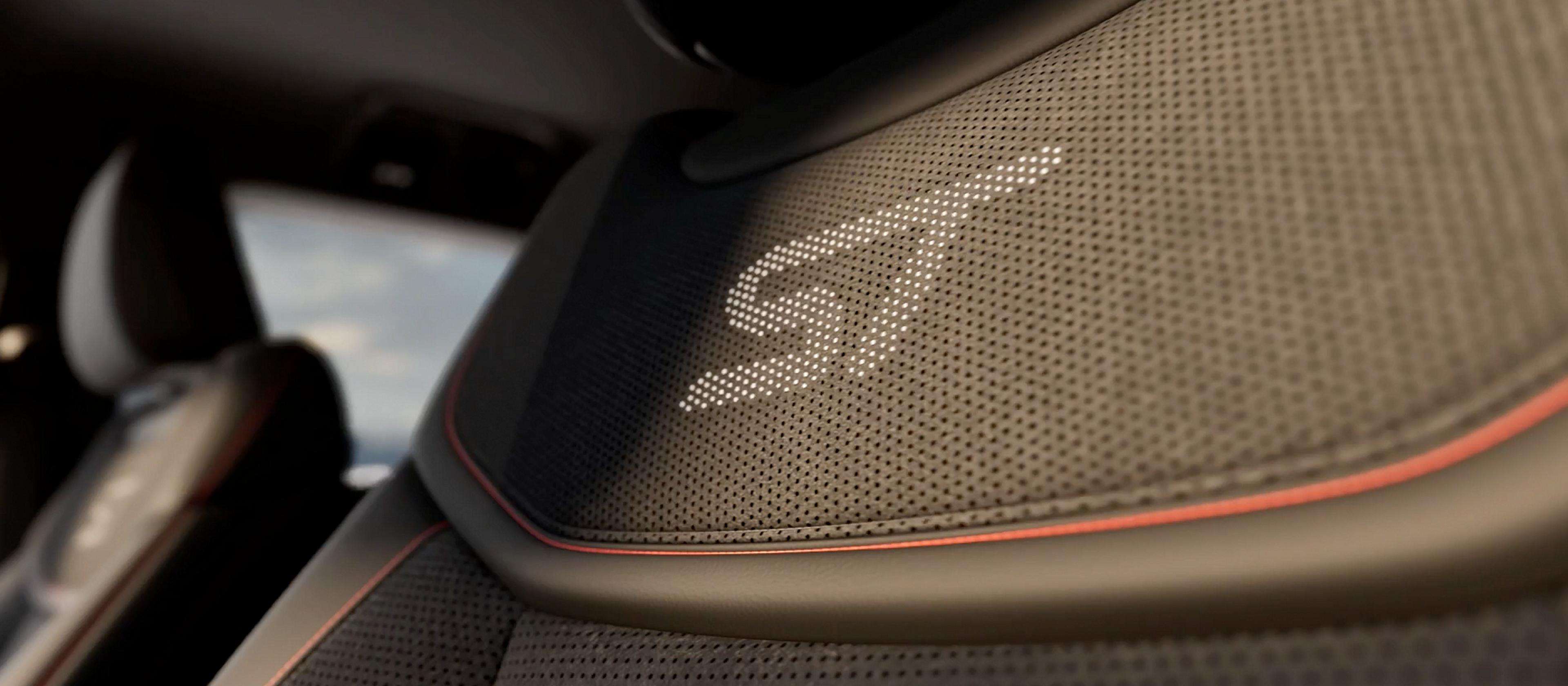 A close-up of the seat back stitching on a 2026 Ford Explorer® ST SUV
