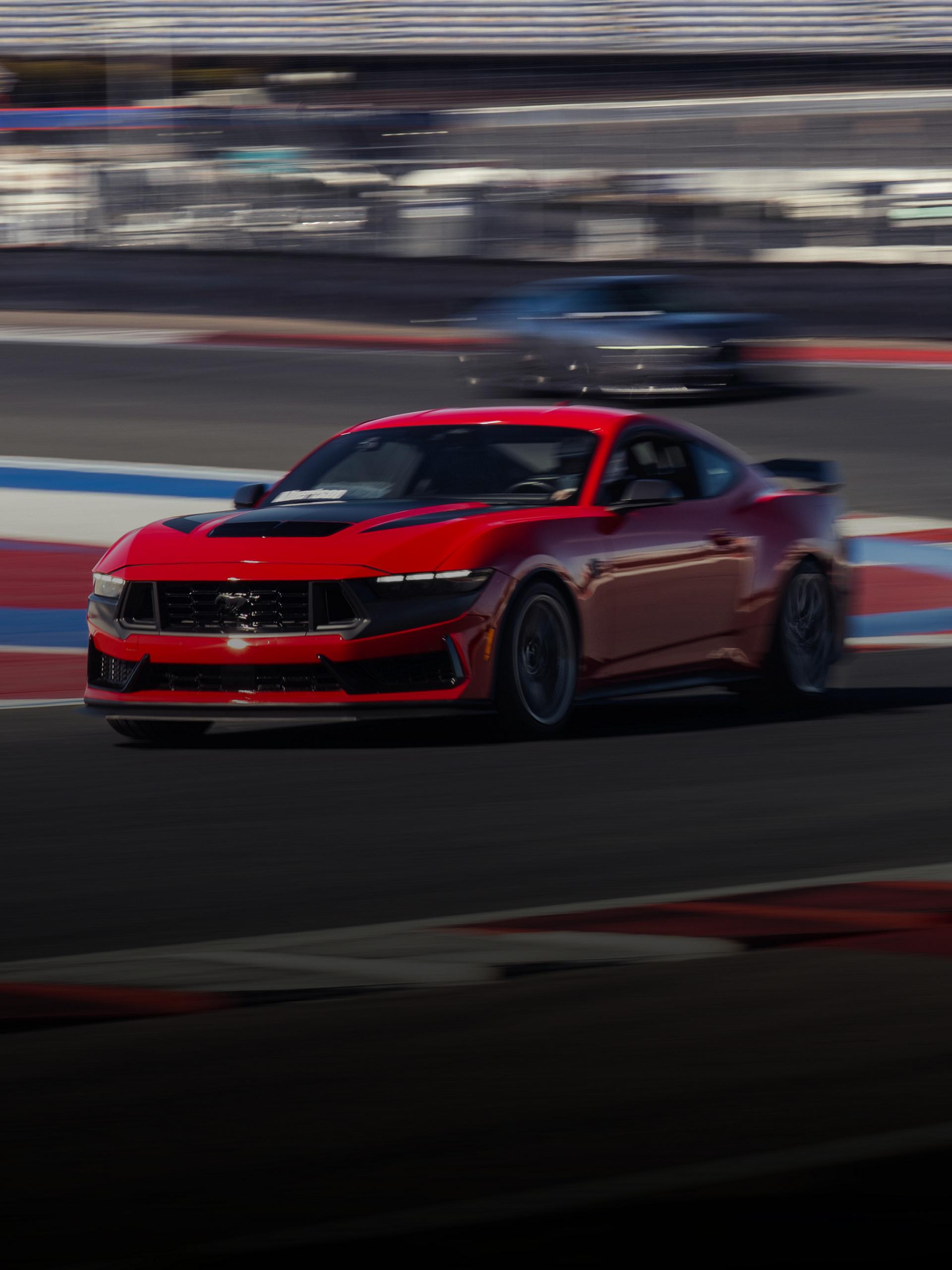 A Ford Mustang® GT at a race track