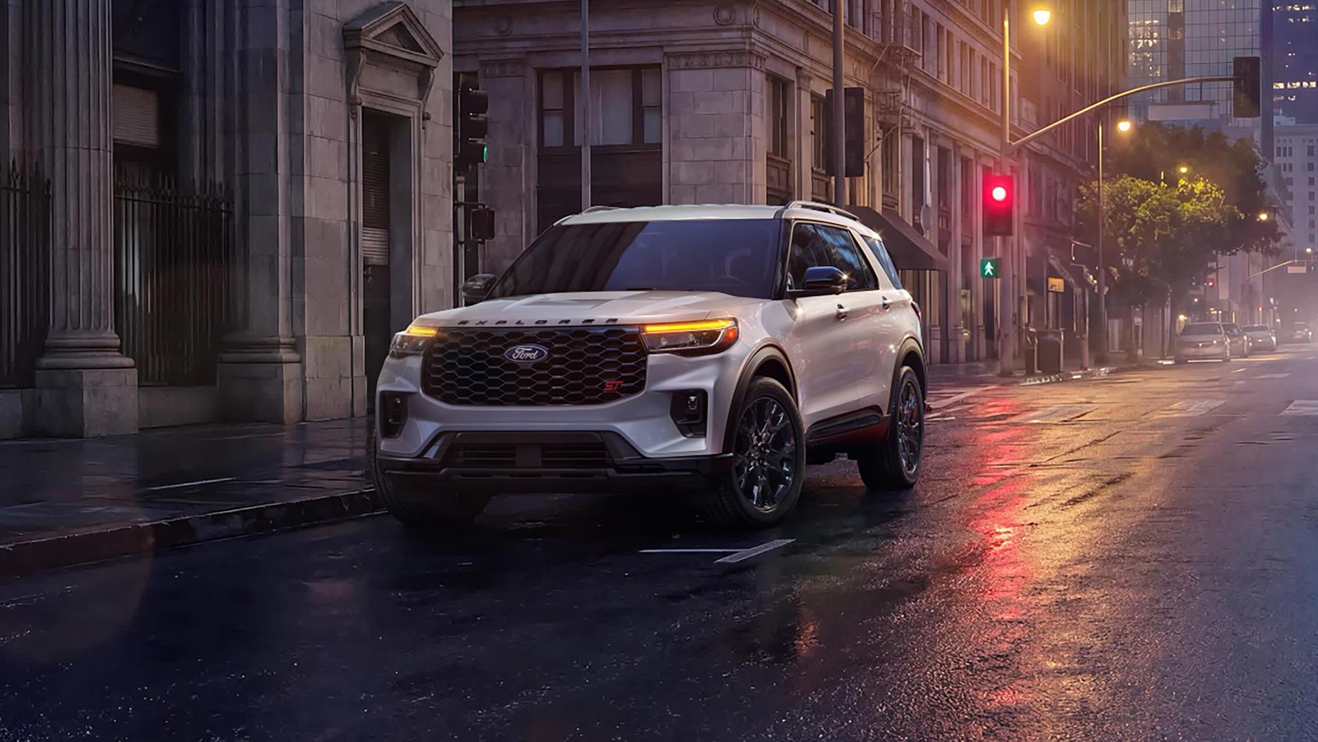 A 2027 Ford Explorer® ST SUV with the available Sinister Package
