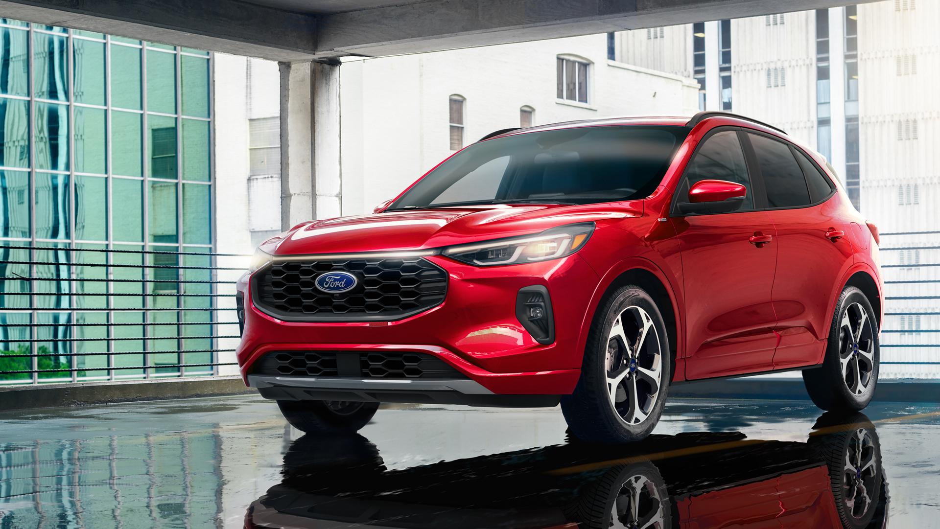 2026 Ford Escape® ST-Line model in a showrrom