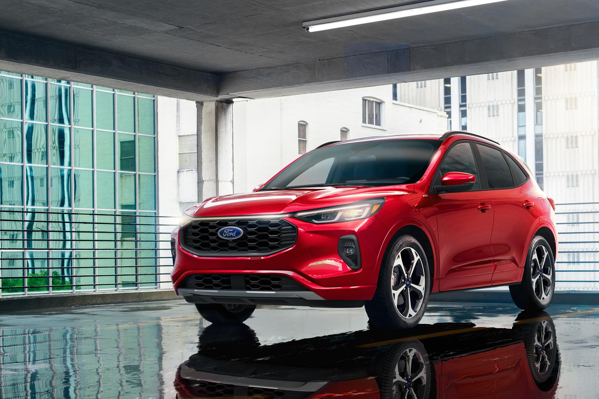 2026 Ford Escape® ST-Line model in a showrrom