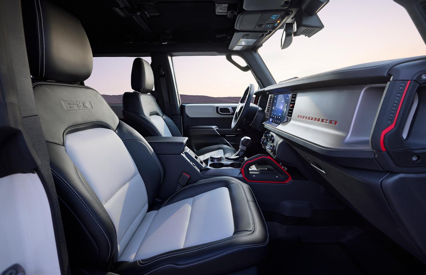 The interior of a 2026 Ford Bronco® Outer Banks 60th Anniversary Edition SUV