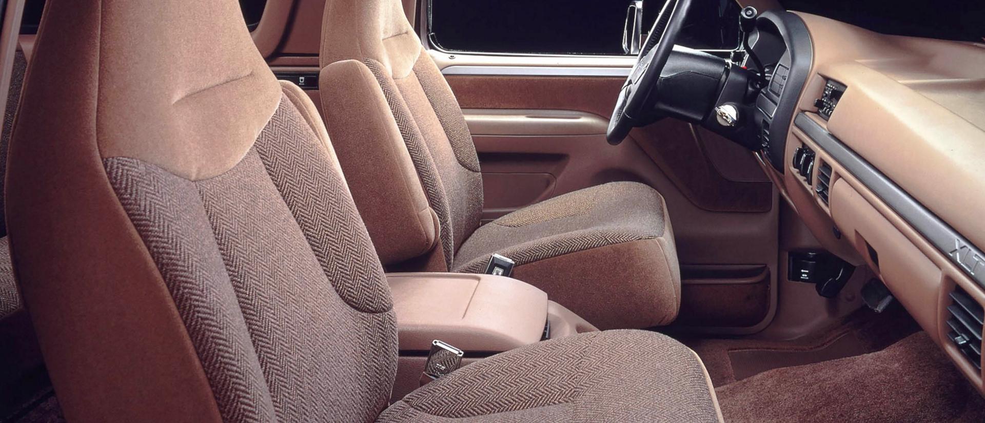 The interior of a 1993 Ford Bronco® model