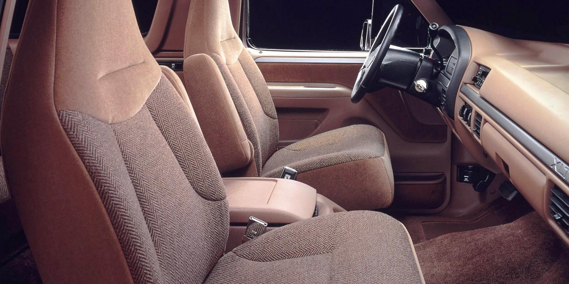 The interior of a 1993 Ford Bronco® model