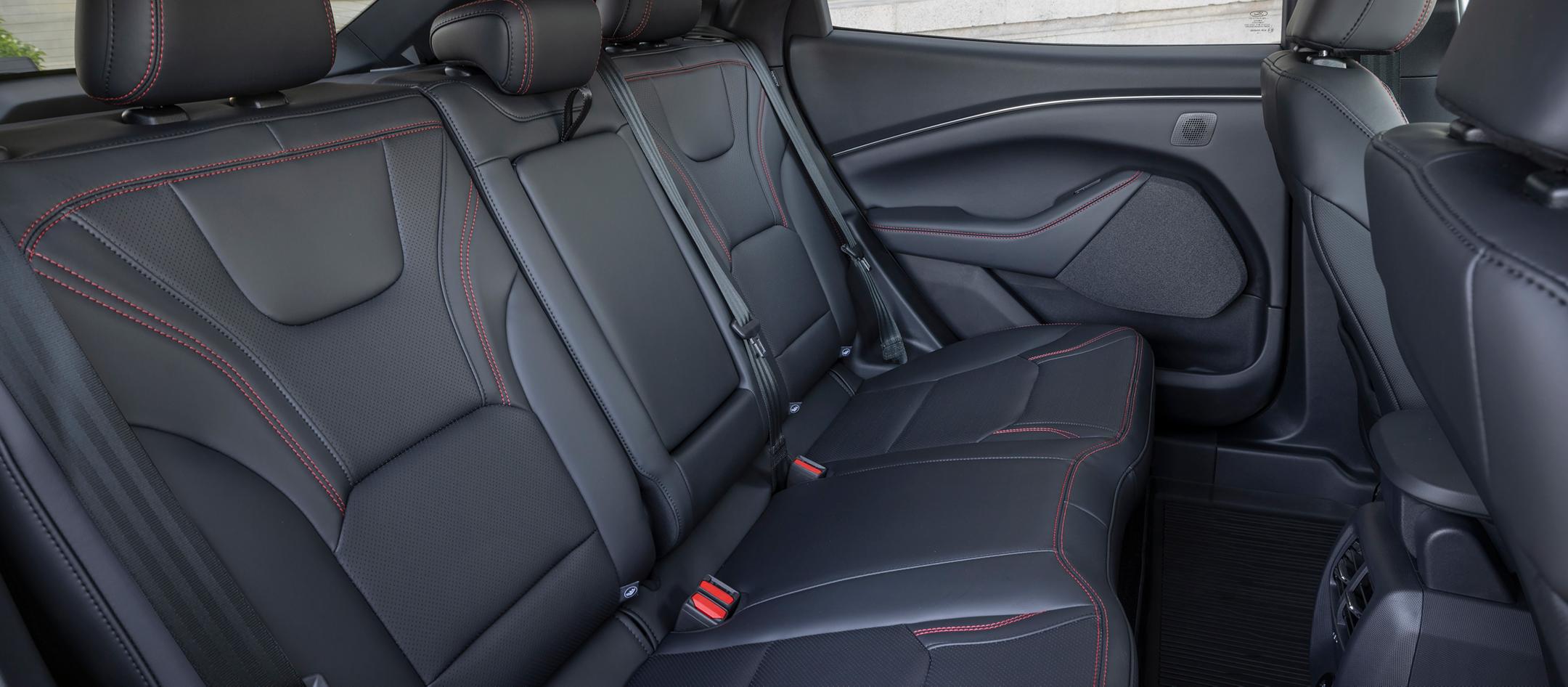 2025 Ford Mustang Mach-E® showing the vehicle interior in dark Gray