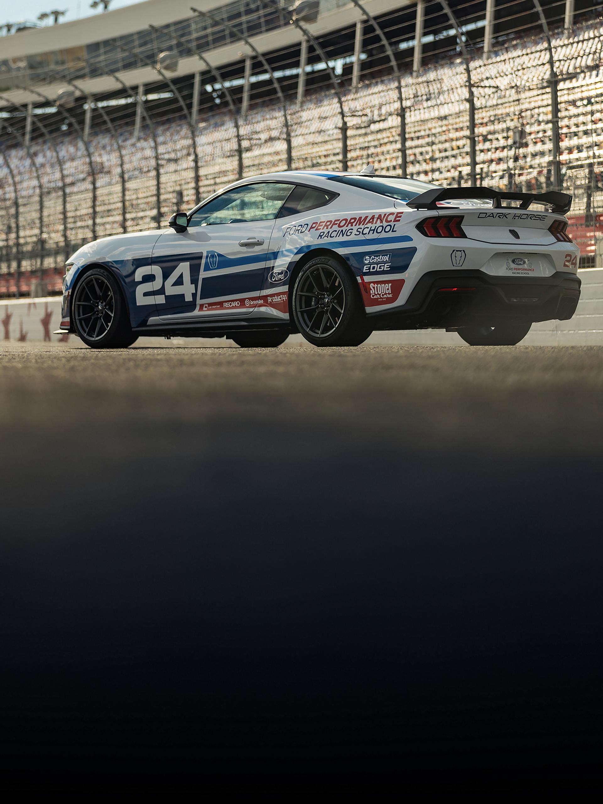 A Ford Mustang® GT at a race track