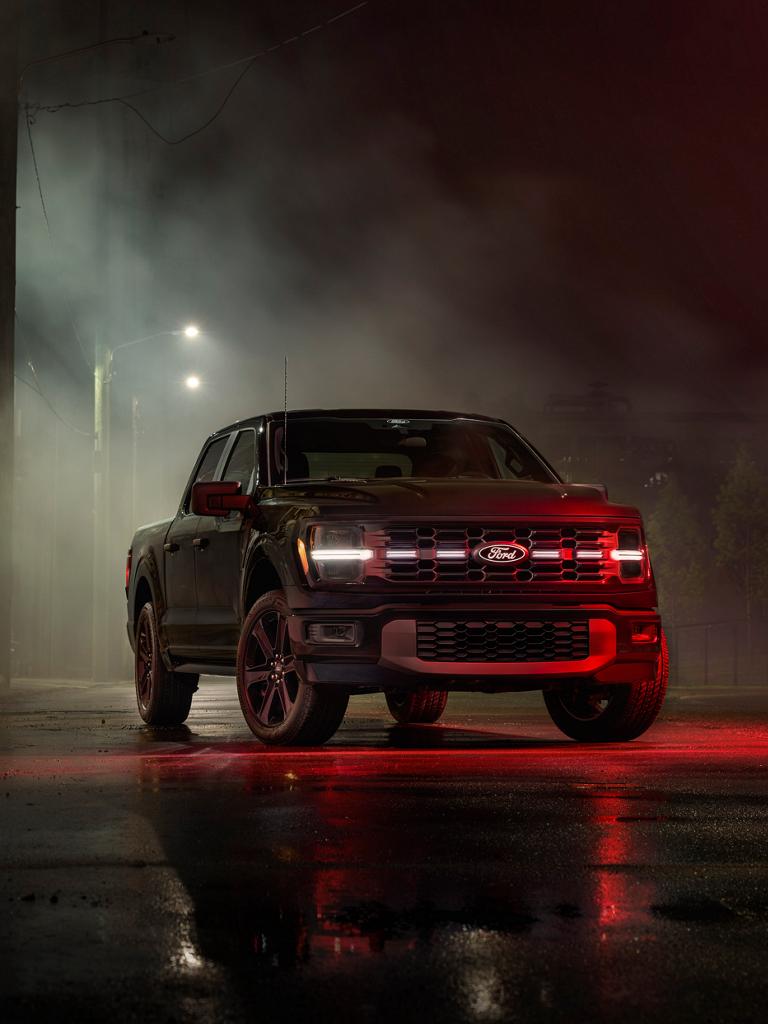 2026 Ford F-150 Lobo™ pickup parked at night under street lights