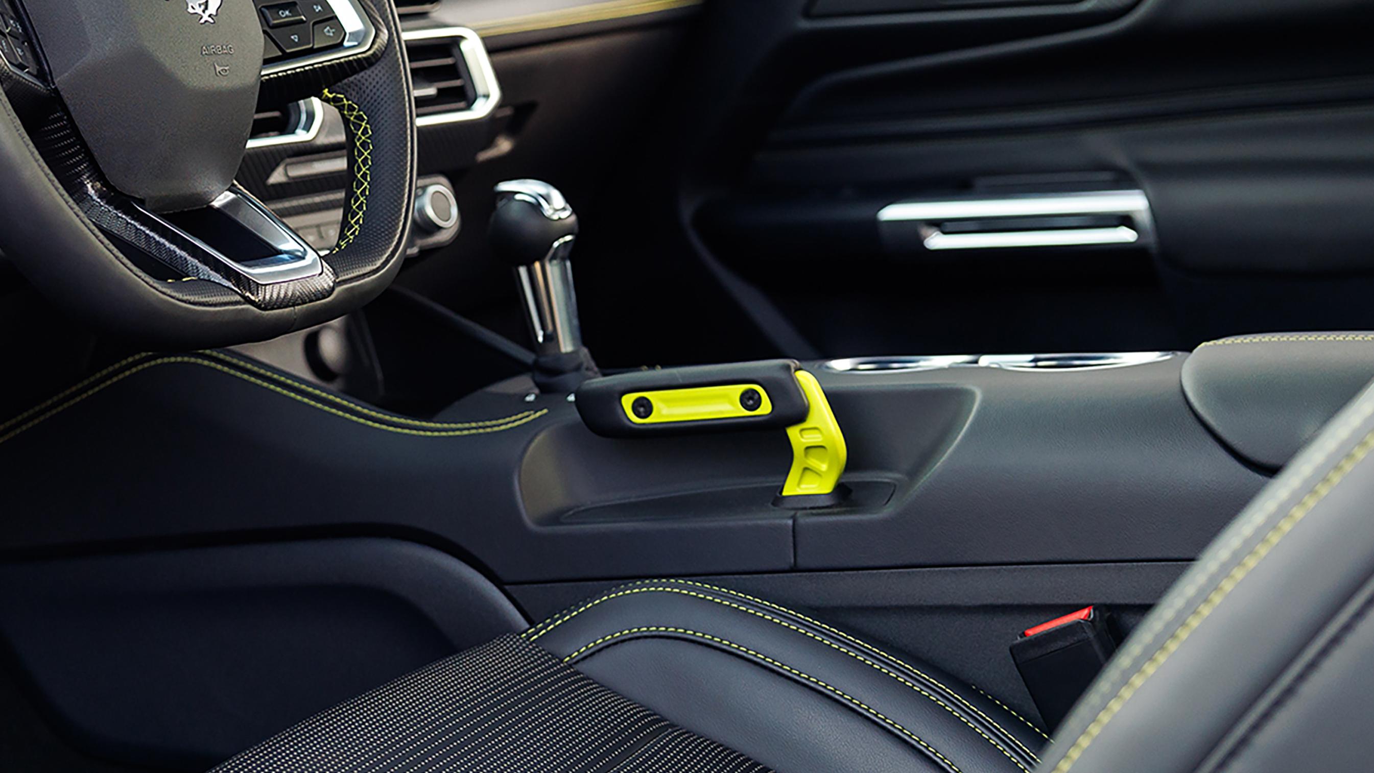 2026 Ford Mustang® RTR® fastback interior showing the drift brake