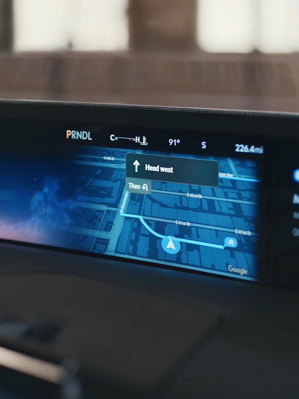 The panoramic digital display in the dash of a 2025 Lincoln Nautilus® SUV