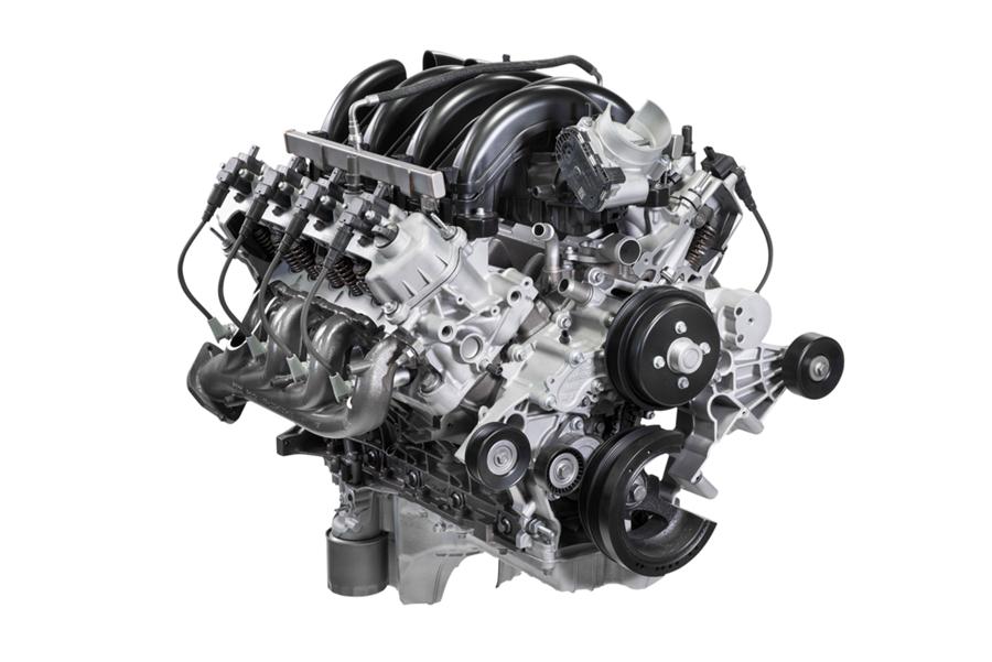 Close-up of the 7.3L V8 Engine