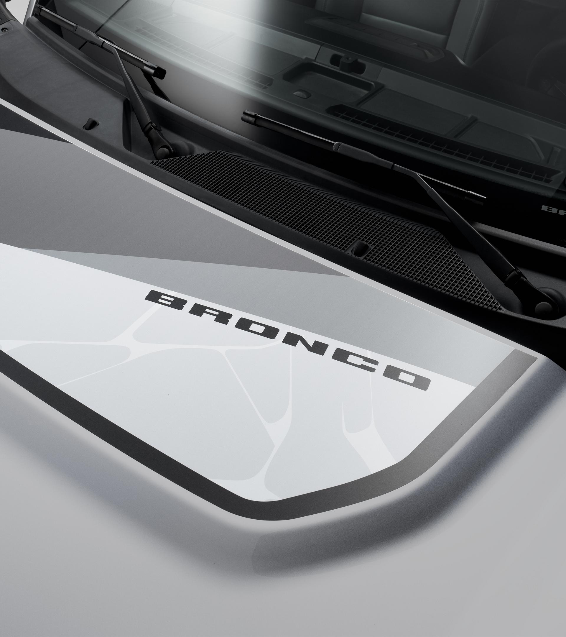 Geometric Bronco Hood Graphic