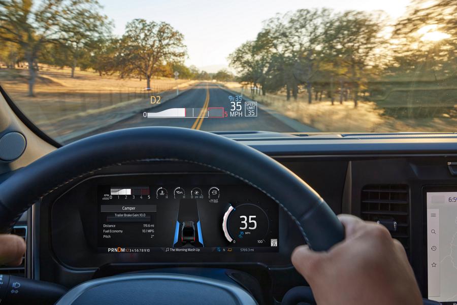 Close-up of the 12-inch productivity screen