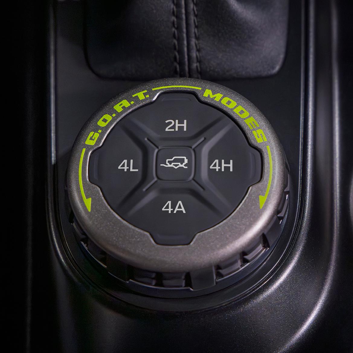 The 2027 Ford Bronco® RTR SUV interior gear shift