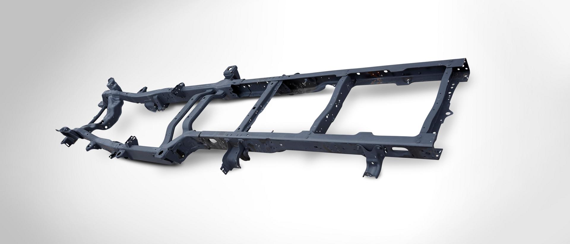 Fully boxed, high-strength steel frame on the 2027 Ford Super Duty® truck