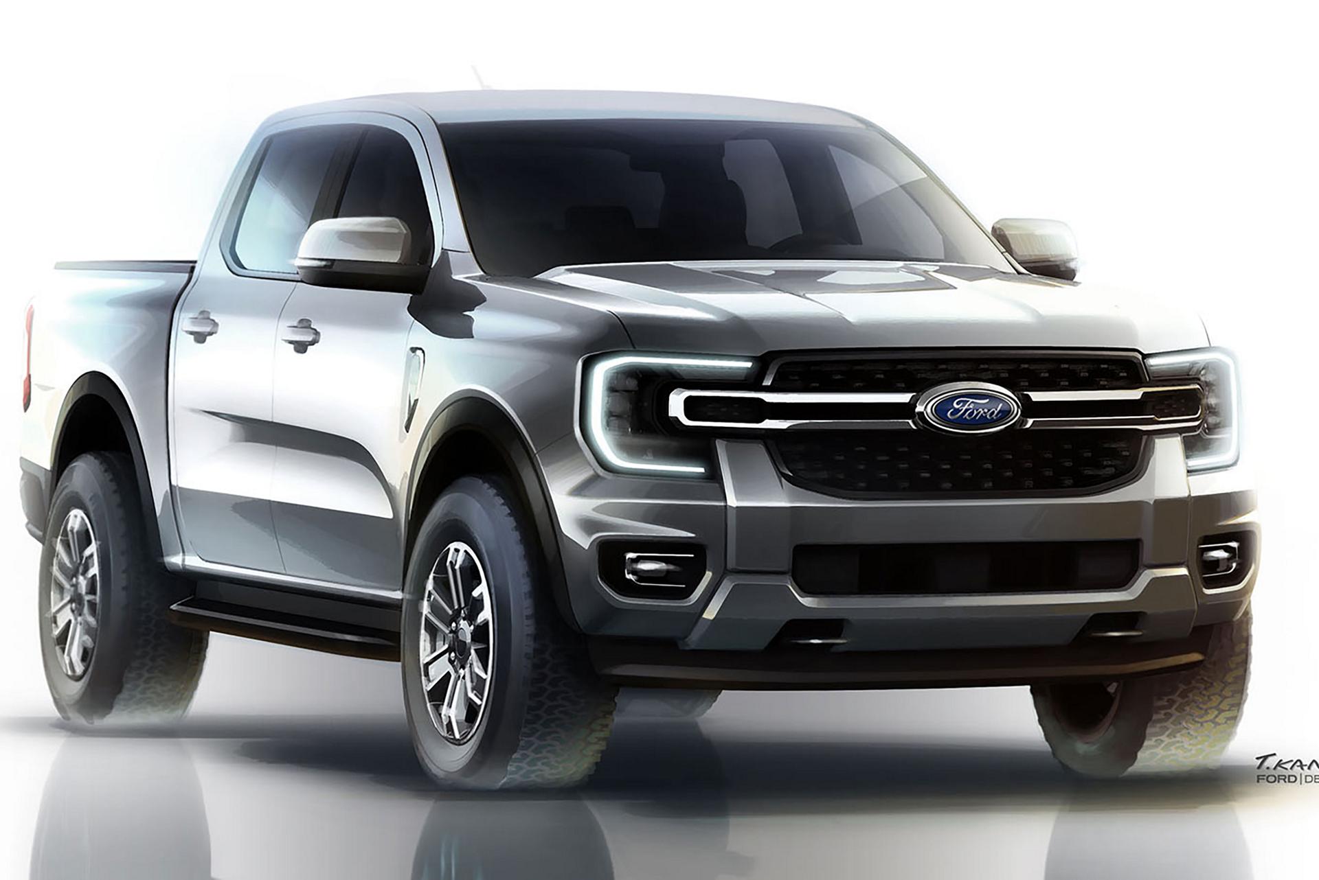 A sketch of a Ford Ranger